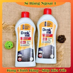 Dung dịch vệ sinh bếp DENKMIT 3 IN 1 Đức 300ml, lau bếp từ, mặt kính