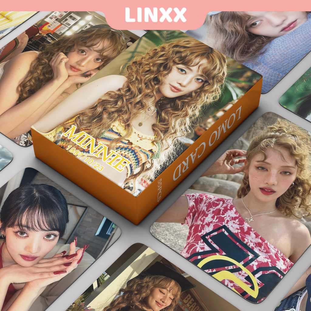 Linxx 55 Cái (G) I-DLE MINNIE Album Lomo Card Kpop Photocards Bưu Thiếp Series