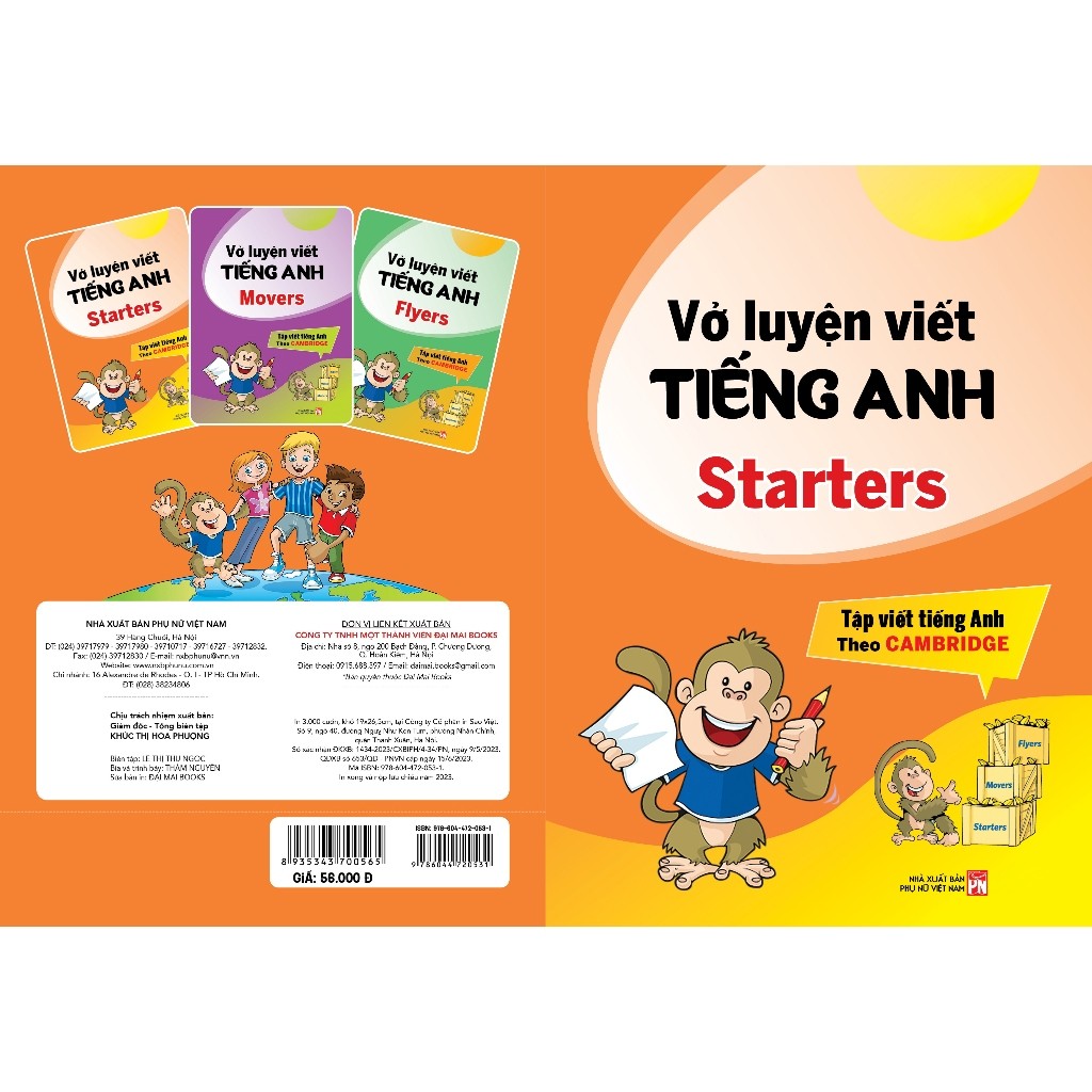 Ảnh Sách - Vở luyện viết tiếng anh : Starters, Movers, Flyers - Tập viết tiếng anh theo Cambridge 2