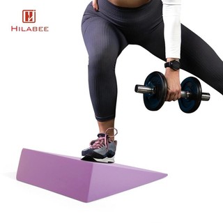 Hilabee Squat Wedge Block Foot Incline Board để tập thể dục Pilates kéo dài bàn chân