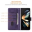 Dành Cho Samsung Z Fold 6 5 4 3 Ốp Lưng Điện Thoại Ví Da Từ Tính Galaxy Fold6 Vỏ Lật Đựng Thẻ