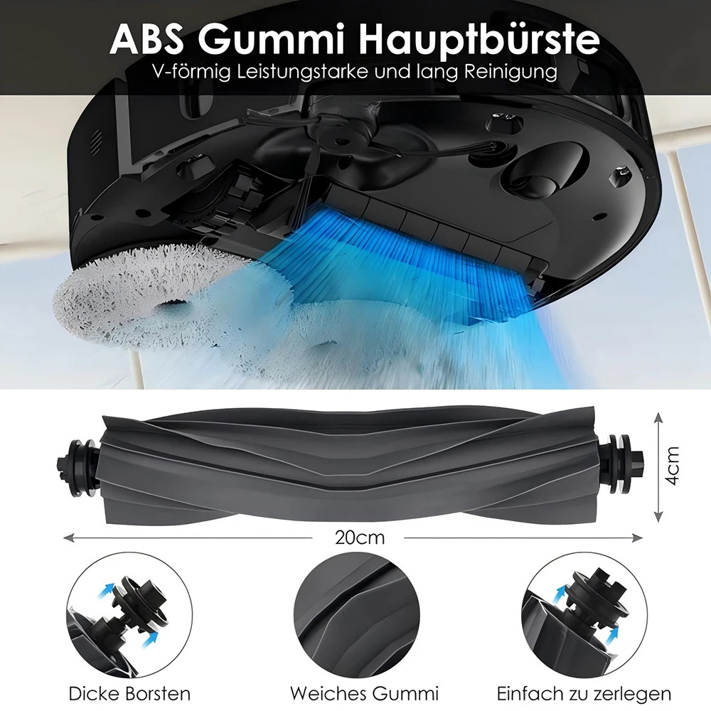 Linh kiện thay thế Dreame Bot X40 Pro / X40 Ultra / S30 Pro Ultra: Bàn chải bên con lăn chính, Bộ lọc Hepa, Túi đựng bụi, Vỏ, Lau nhà