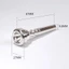 FUHUIOT Trumpet Bugle Mouth, Horn Metal Professional Trumpet Mouth, Universal 3C / 5C / 7C Phụ tùng âm nhạc dành cho người mới bắt đầu bằng đồng thau