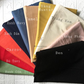 Vải Thêu Linen Bột Nhiều Màu Size 30x45cm