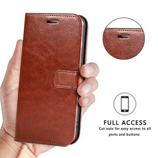 Dành cho Oppo A54 4G cph2239 Ốp da thật Ví cổ điển Ốp bảo vệ lật gập đơn giản với chân đế Bao Đựng Thẻ zs8a