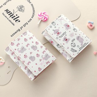 Ví đựng tiền xu ROOMYCO, Ví ngắn da PU nơ, Quà tặng túi đựng tiền hoạt hình Kitty dễ thương
