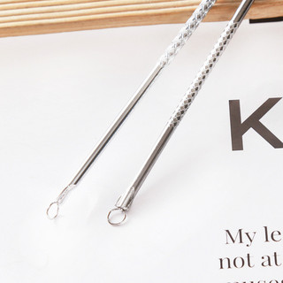 Que lấy nhân mụn 2 đầu bằng thép không gỉ, kim lấy mụn