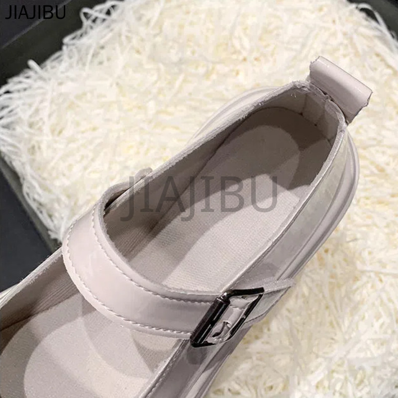 Size 34-46 Giày Nữ Cỡ Lớn 45 Giày Đi Học Màu Đen 44 Korean Fashion Platform Mary Jane Shoes 43 Giày Công Chúa Đế Mềm Mũi Tròn Chống Trượt 42 Giày Da Nhỏ Màu Be Phong Cách Anh Có Gót Dày Giày Lolita Đồng Phục JK Nhật Bản Versatile French Cosplay Doll Shoes