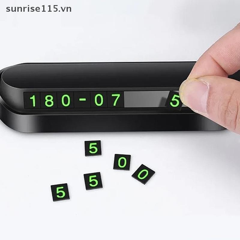 Thẻ số điện thoại ô tô SRVN Biển số đỗ xe tạm thời Số điện thoại 13x2.5cm.