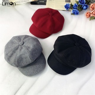 Thu Đông Trẻ Em Đạt Đỉnh Mũ Bé Trai Len Hình Bát Giác Mũ Bé Gái Họa Sĩ Mũ Newsboy Mũ Bé Mũ Nồi Mùa Xuân
