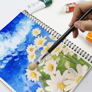 Sổ phác thảo chuyên nghiệp Giấy dày 160 GSM Máy tính xách tay xoắn ốc Nghệ thuật Đồ dùng học tập Bút chì vẽ notepadSUNND