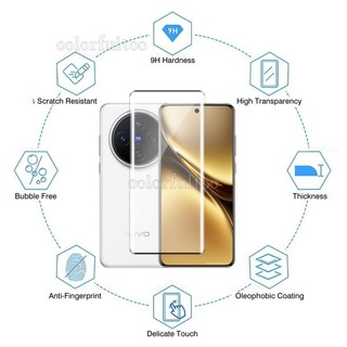 Vivo X200 Pro 5G 2in1 3D Cong Kính Cường Lực Cho Vivo X300 X200 X100S Pro X 200 X200Pro X300Pro 5G Clear HD Phía Sau Ống Kính Camera Bảo Vệ Màn Hình Phim Kính Bảo Vệ