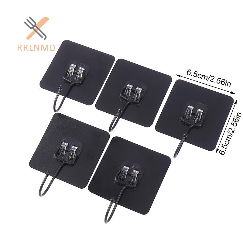 Rrlnmd 5 Cái Móc Lớn Chịu Lực Chống Thấm Nước Dính Móc Treo Tường Không Móng Tay Chống Thấm Nước Móc Treo Tường Cho Nhà Bếp Phòng Tắm MỚI