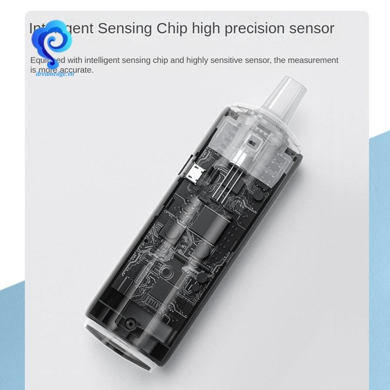 [Dreamedge] 1 Bộ Dụng Cụ Kiểm Tra Hơi Thở Di Động Có Thể Sạc Lại Phù Hợp Cho Cá Nhân Và Gia Đình Say Rượu Lái Xe Insufflation Test
