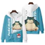 Cosplay Áo Dài 3D Hoodie Phong Cách Pokémon Snorlax - Unisex