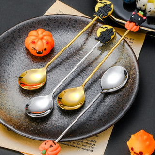 Bí Ngô Hình Thìa Cà Phê Chủ Đề Halloween Món Tráng Miệng Dụng Cụ Thép Không Gỉ Mặt Dây Chuyền Thiết Kế Muỗng Cho Dự Tiệc Tiếp Liệu Quà Tặng Trang Trí Ngày Lễ
