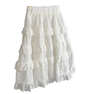 Váy công chúa bé gái phong cách phương Tây, thiết kế bánh trắng, dành cho trẻ em