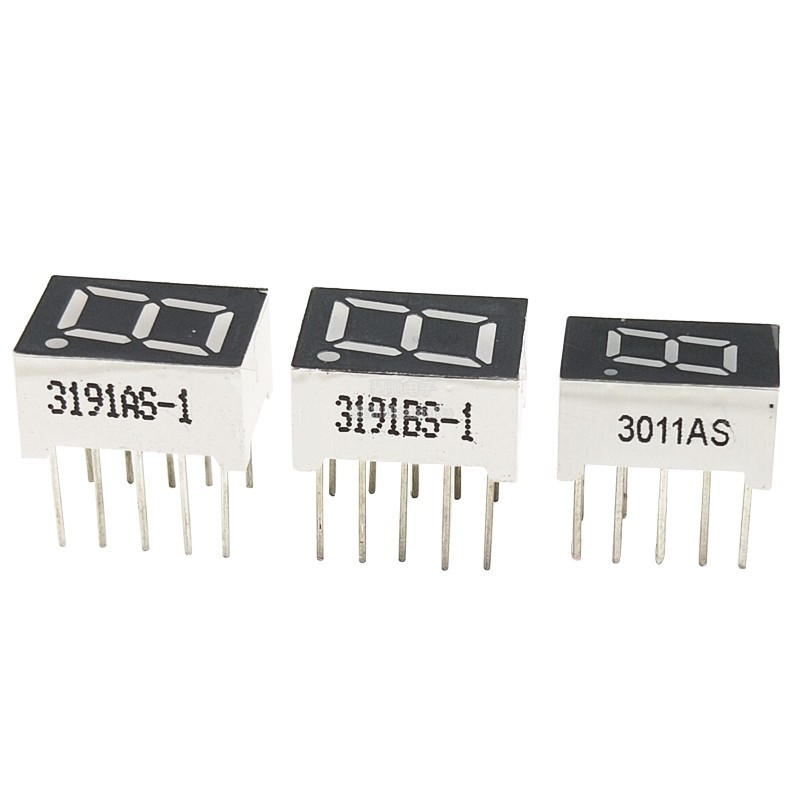 Ống kỹ thuật số 0,3 / 0,39 / 0,5 Inch 1 chữ số màu đỏ nổi bật Co-Yin Yang 3011BS / 3191AS / 5011A