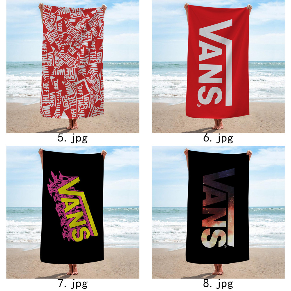 Giày Art Vans Logo Khăn tắm vách ngăn, Khăn tắm bể bơi đi biển, Quà tặng kỷ niệm sinh nhật