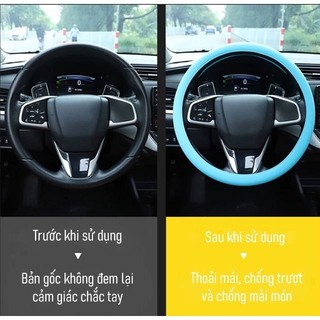 [COD] Bọc Vô Lăng Ô Tô Silicon Chống Trượt – Thiết Kế Mỏng Gọn, Độ Bám Tốt, Tăng Ma Sát Khi Lái Xe An Toàn