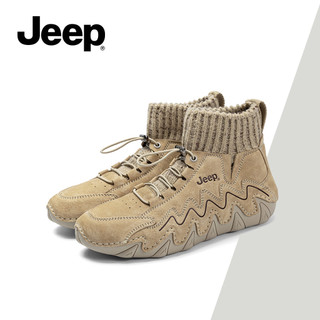 Giày bốt đến mắt cá chân bảo hộ lao động cổ điển JEEP dành cho nữ, Giày bốt thể thao thông thường thời trang ngoài trời, Giày trượt tuyết & tất