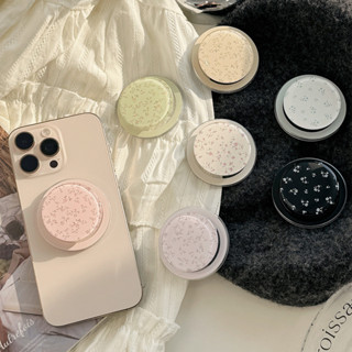 Hoa Nhỏ Trơn Tròn Từ Tính Giá Đỡ Điện Thoại Cho IPhone 16 15 14 13 12 Pro Max 14 Plus Có Thể Gập Lại Pop Ring Grip Co Giãn Để Bàn Đứng P1