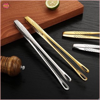 N & X 1 Kẹp Thực Phẩm Inox Tay Cầm Dài Chống Trơn Trượt Thịt Nướng Lưỡi Bít Tết Dụng Cụ Nấu Ăn Nhà Bếp Phụ Kiện Nhà Bếp.
