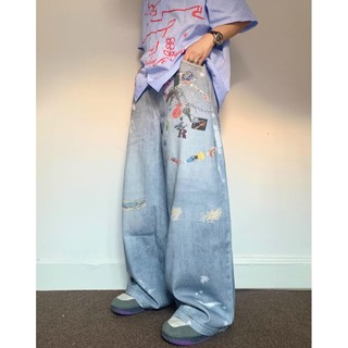 Quần Jean Nam Retro Chất Lượng Cao, Thiết Kế Trung Tính