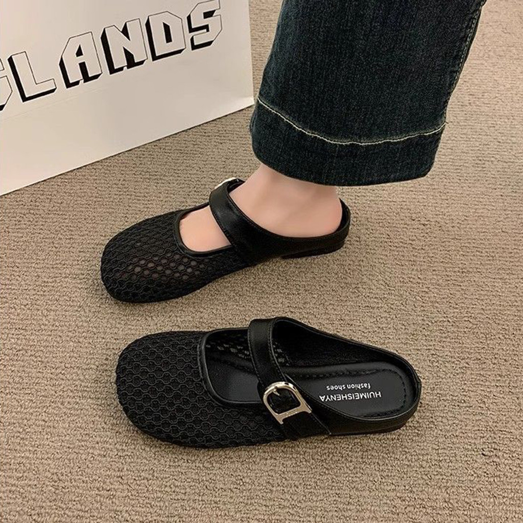 Xăng đan Giày Cao Gót Mềm Nữ Chống Trơn Trượt Tròn Đóng Mũi Sandal Cho Công Sở Hàng Ngày Đi Du Lịch Mặc