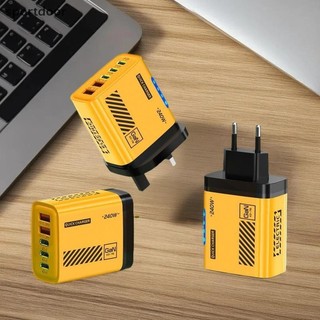 [sportoutdoor] Bộ sạc điện thoại di động 240W 5 cổng 2 USB 3 loại C PD QC 3.0 Bộ sạc tường US EU Cắm cho [ra]