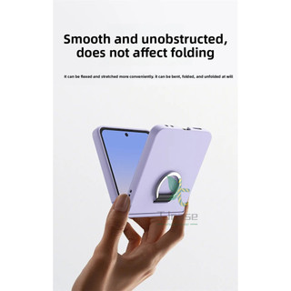 Ốp lưng đầy màu sắc Grip Ring bản lề full case Samsung Galaxy Z Flip 7 FE 6 5 4 3 Z Flip 7 Skin Feel Hard case
