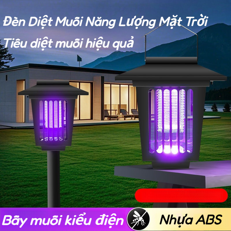 Đèn Diệt Muỗi Năng Lượng Mặt Trời,Đèn cắm đất,Chống Muỗi Năng Lượng Mặt Trời Chống Thấm