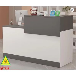 Bàn thu ngân, lễ tân, tính tiền bằng gỗ MDF QTT529 - NỘI THẤT LẮP RÁP VIENDONGADV