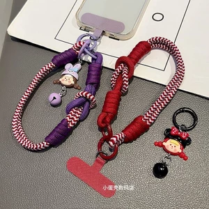 Điện Thoại Di Động Dây Ngắn Vòng Kép Sử Dụng Cổ Tay Dày Dây Đeo ins Hoạt Hình Mặt Dây Chuyền Nam Nữ Ngoài Trời Treo Dây Xích Vỏ Mạnh Mẽ