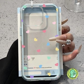 Ốp Điện Thoại 2 Trong 1 Cho Huawei Nova 14 13 12 Ultra 11 10 Lite 9 SE 8 7 6 5 Pro 5G 4G Vỏ Sang Trọng Dễ Thương Trái Tim Tình Yêu Trong Suốt Chống Rơi Vỏ Mềm