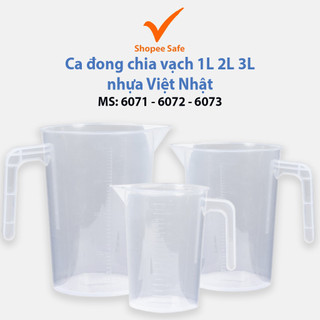 Ca đong chia vạch nhựa Việt Nhật 1L 2L 3L - MS: 6071/ 6072/ 6073