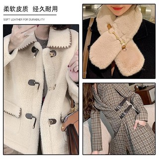 Nón khóa trang trí và vòng tay trẻ em cho áo gió lông cashmere với chất liệu da và kim loại