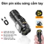 Đèn pin mini siêu sáng cầm tay chống nước Đèn pin cầm tay mini siêu sáng chiếu đèn pin mini cầm tay có móc gài