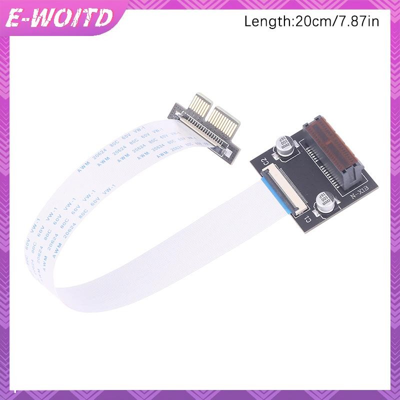 E-woitd PCI-e1X FPC PCI-E Express 1X Riser Nối Dài Khe Cắm Đơn Cáp Tốc Độ Cao HNVN
