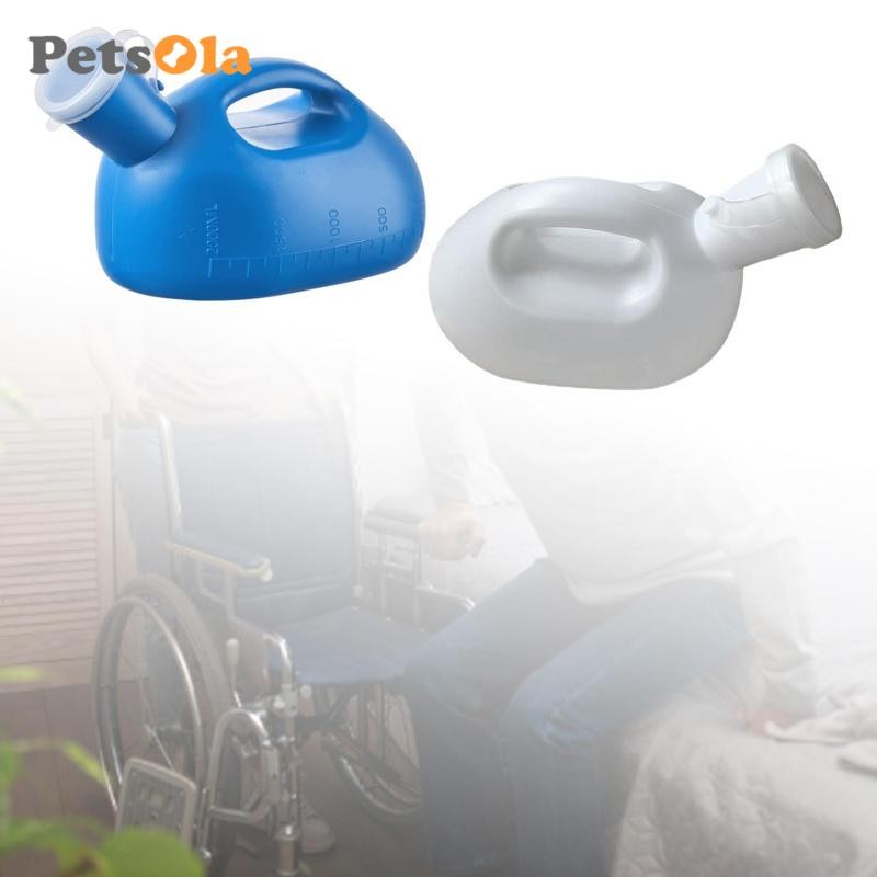 Nước Tiểu Nam 2000ml Nhẹ Di Động Có Tay Cầm Hộp Đựng Có Nắp Cho Du Lịch Cắm Trại Xe Nam Không Tự Chủ