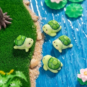 Hoạt Hình Mini Rùa Nhỏ Dễ Thương Aquascaping Đồ Trang Trí Rêu Micro Phong Cảnh Làm Vườn Trang Trí Tự Làm Đồ Trang Trí mọng Nước Phụ Kiện Nhựa Thủ Công