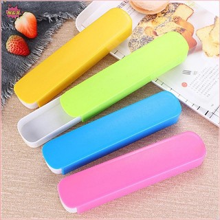N & X Dao Kéo Ống Hút Nhựa Hộp Bảo Quản Đũa Nĩa Thìa Kéo Hộp Du Lịch Ngoài Trời Bộ Đồ Ăn Di Động Hộp Trống.
