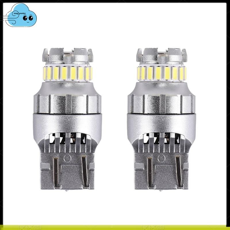 2 Chiếc Xe T20 7440 W21W LED Canbus Đèn Ngược 7443 Bóng Đèn LED Đuôi Phanh Tín Hiệu 6000K Đèn Siêu Sáng