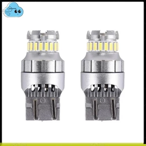 2 Chiếc Xe T20 7440 W21W LED Canbus Đèn Ngược 7443 Bóng Đèn LED Đuôi Phanh Tín Hiệu 6000K Đèn Siêu Sáng