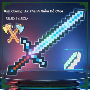 Đồ chơi rìu kiếm phát sáng , Kim Cương Ax Thanh Kiếm Đồ Chơi Mô Hình Quà Tặng，Đạo cụ trò chơi