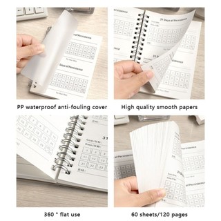 Lịch trình MEGOCE Notepad, Sổ tay kiểm tra kỷ luật tự giác cụ thể dành cho học sinh, Học sinh lập kế hoạch 31 ngày A6 chất lượng cao