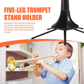 Giá đỡ Trumpet mới Giá đỡ Trumpet cầm tay Kim loại có thể gập lại với 5 chân cho Trumpets