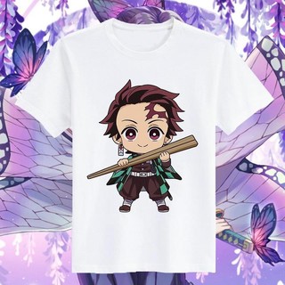 Anime Lấy Cảm Hứng Từ Demon Slayer Trẻ Em Áo Thun Mùa Hè Nhân Vật Hoạt Hình Tanjiro Nezuko Graphic Top