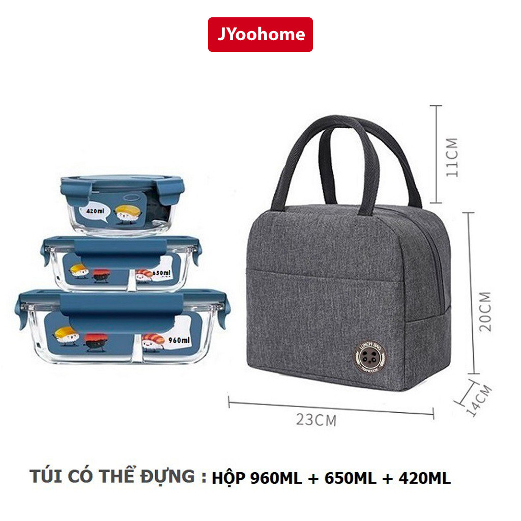 Túi Đựng Hộp Cơm Giữ Nhiệt Cao Cấp Túi Cơm 3 Lớp Đựng Hộp Cơm Trưa Văn Phòng Sinh Viên