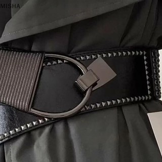 Misa Da Có Thể Tháo Rời Thắt Lưng Thời Trang Pin Khóa Rộng Thắt Lưng Vintage Áo Đầm Thắt Lưng Cho Nữ